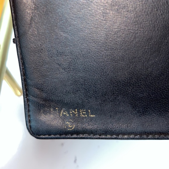 Authentic Chanel Classic n Black Caviar Leather Cc French Kisslock Wallet - Picture 6 of 17